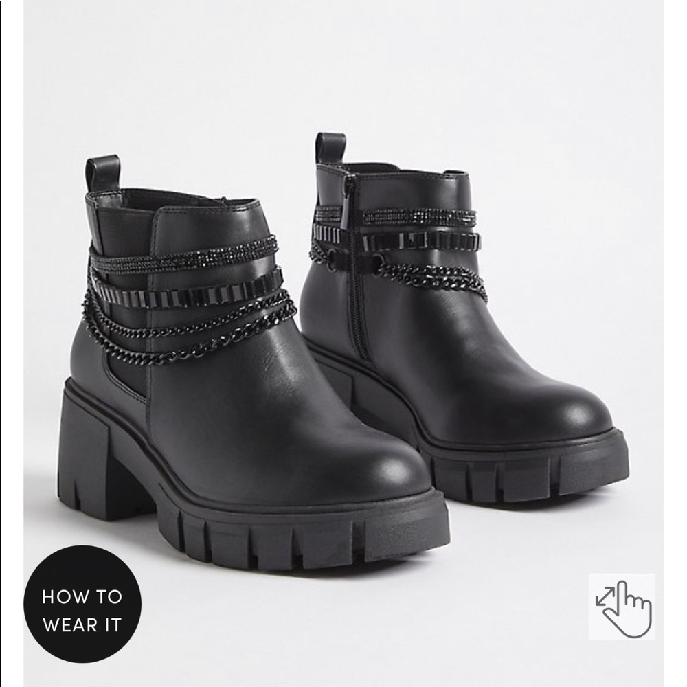 Torrid Chain Ankle Booties